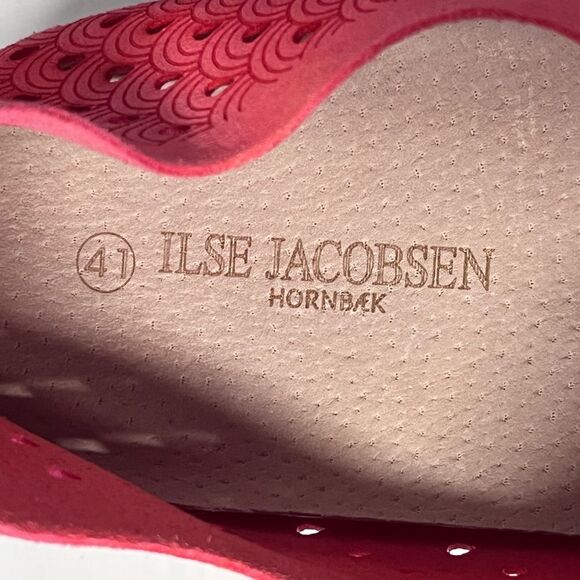 ILSE Jacobsen | Raspberry Tulip Perforated Slip On Shoes EU 41 US 11 - Picture 9 of 10